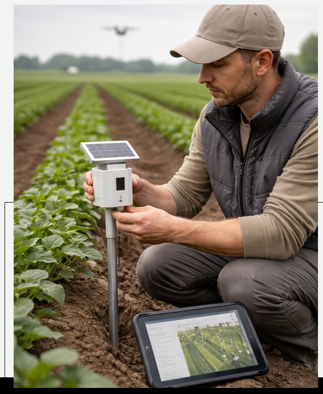 IoT мониторинг сельскохозяйственных полей и контроля в Солнечногорске