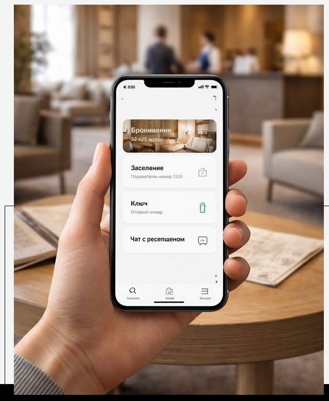 Мобильное приложение для гостей отеля в Солнечногорске, управление сервисом